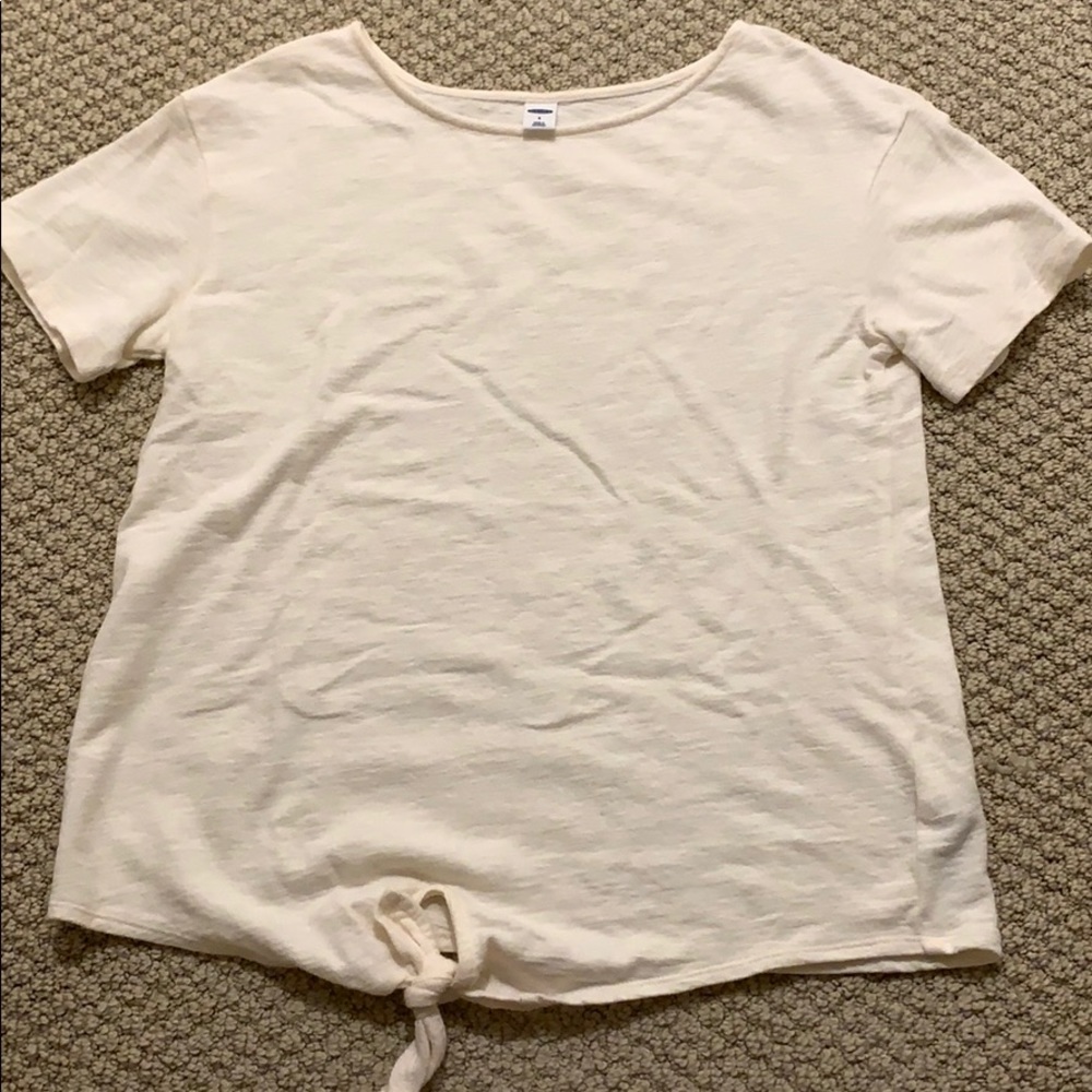 Old Navy Tie Front Short Sleeve Tee